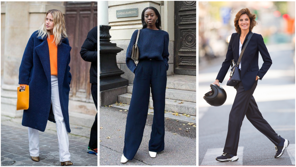 azul marinho e amarelo