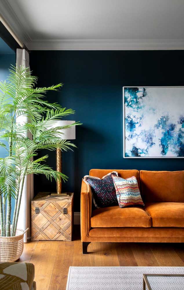 azul marinho e verde