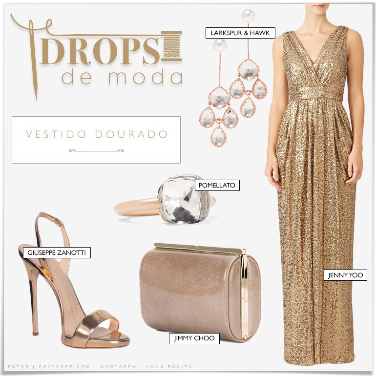 dourado e caramelo