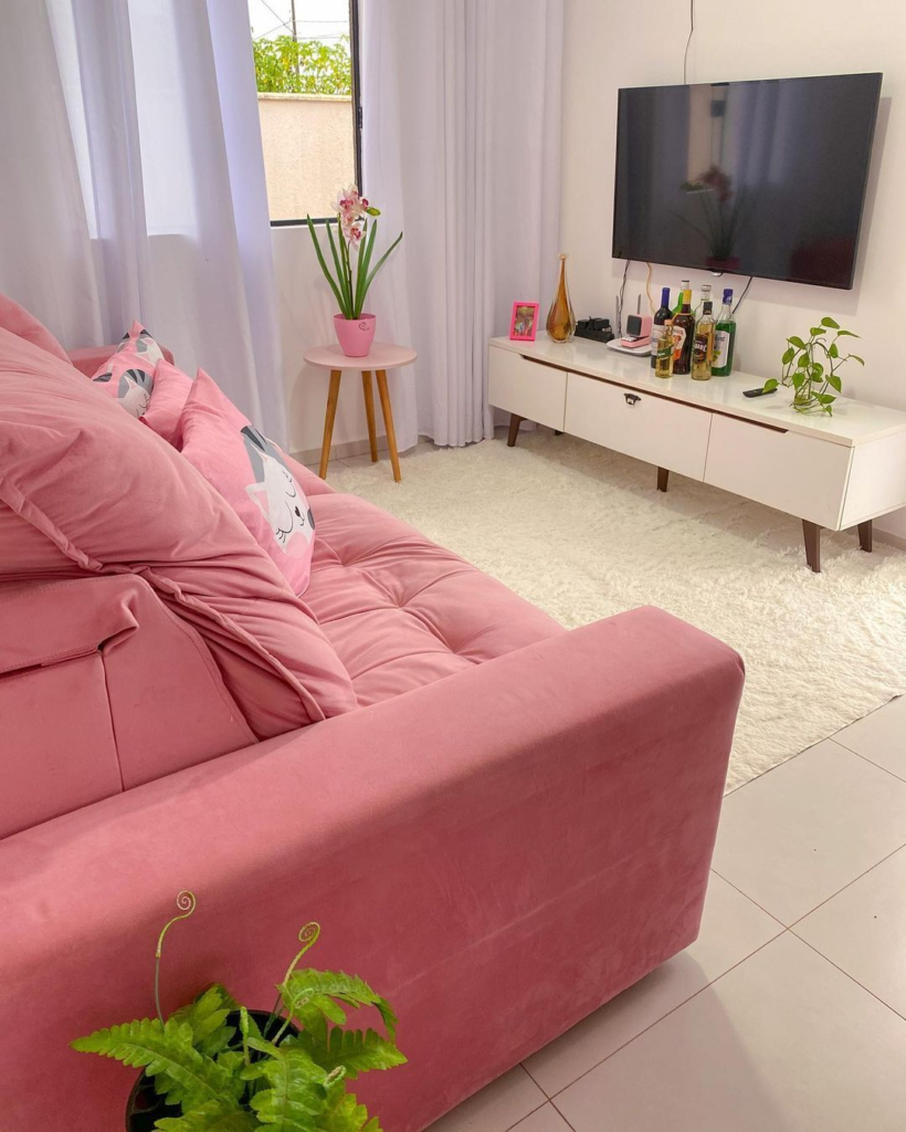 combinação rosa e verde