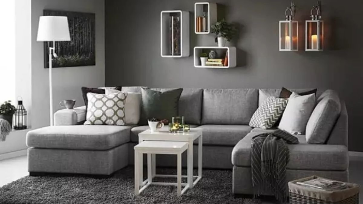 como combinar cinza claro com cores quentes