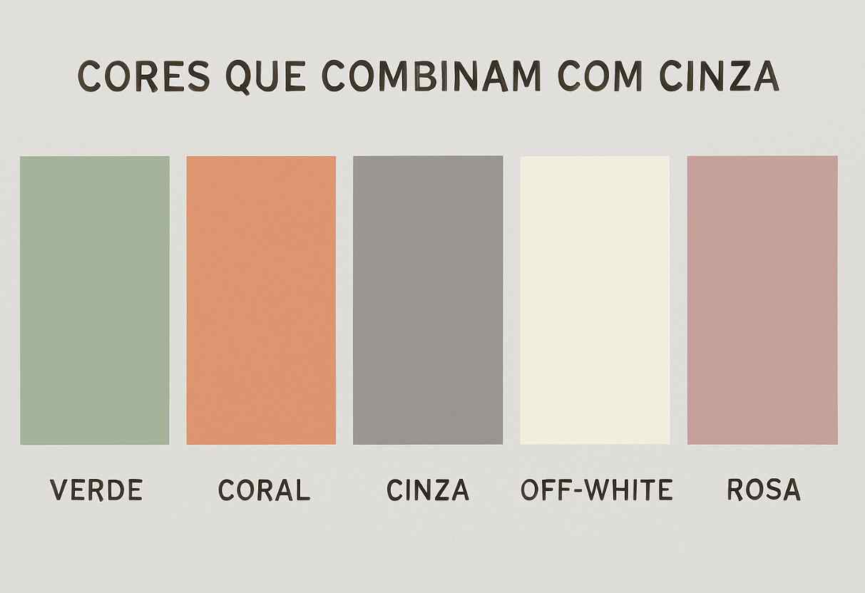 qual cor que combina com cinza