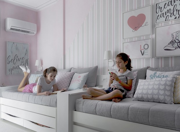 quarto compartilhado para duas meninas