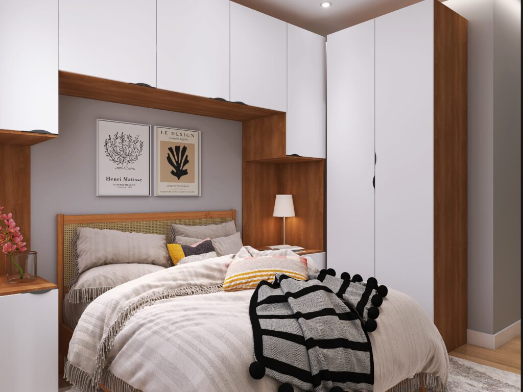 quarto casal planejado pequeno