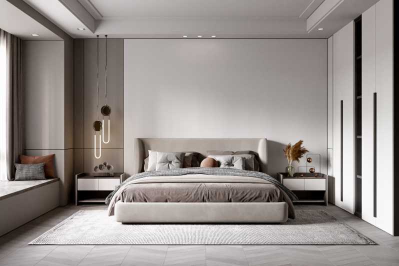 quarto casal planejado pequeno
