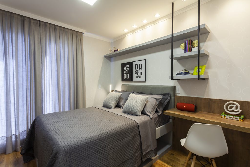 quarto casal planejado pequeno