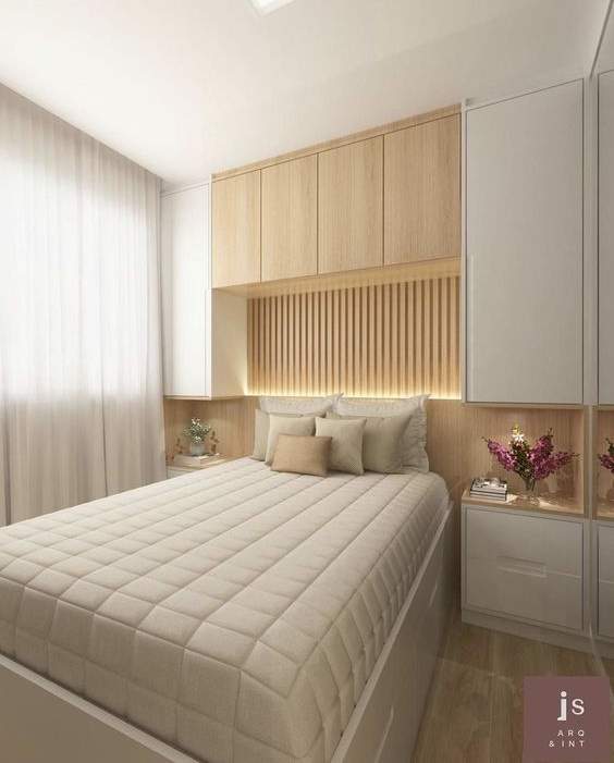 quarto casal planejado pequeno