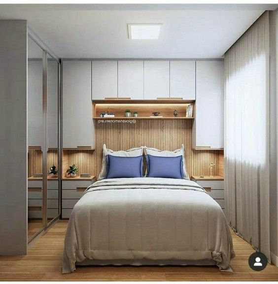 quarto casal planejado pequeno