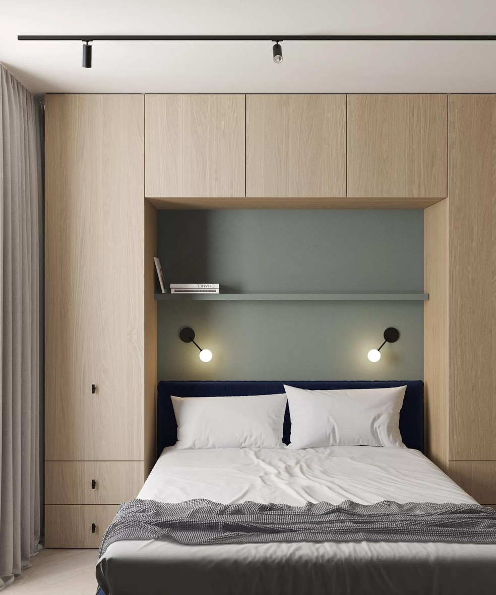quarto casal planejado pequeno