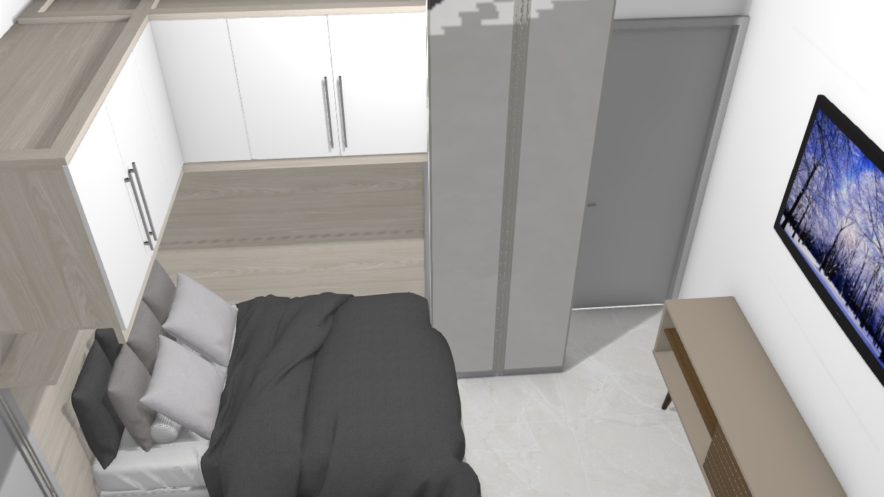 quarto casal planejado pequeno