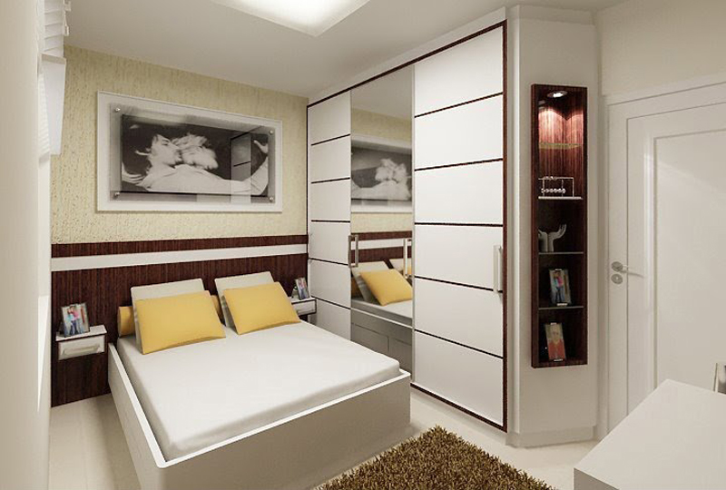 quarto casal planejado pequeno