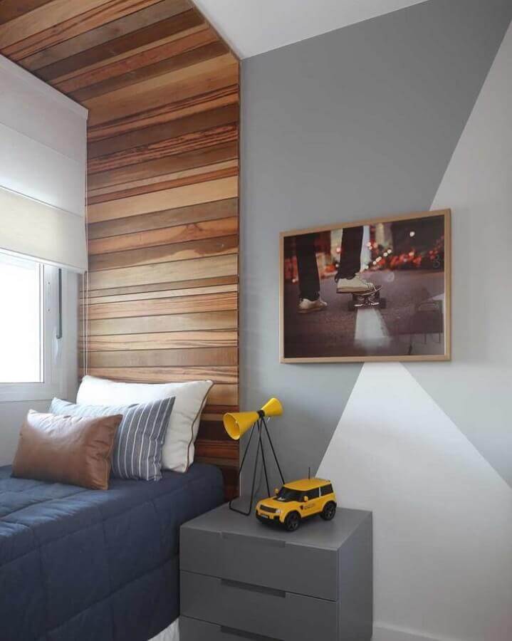 quarto cinza e branco