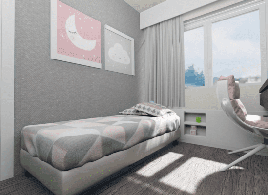 ideias de decoração quarto cinza e rosa