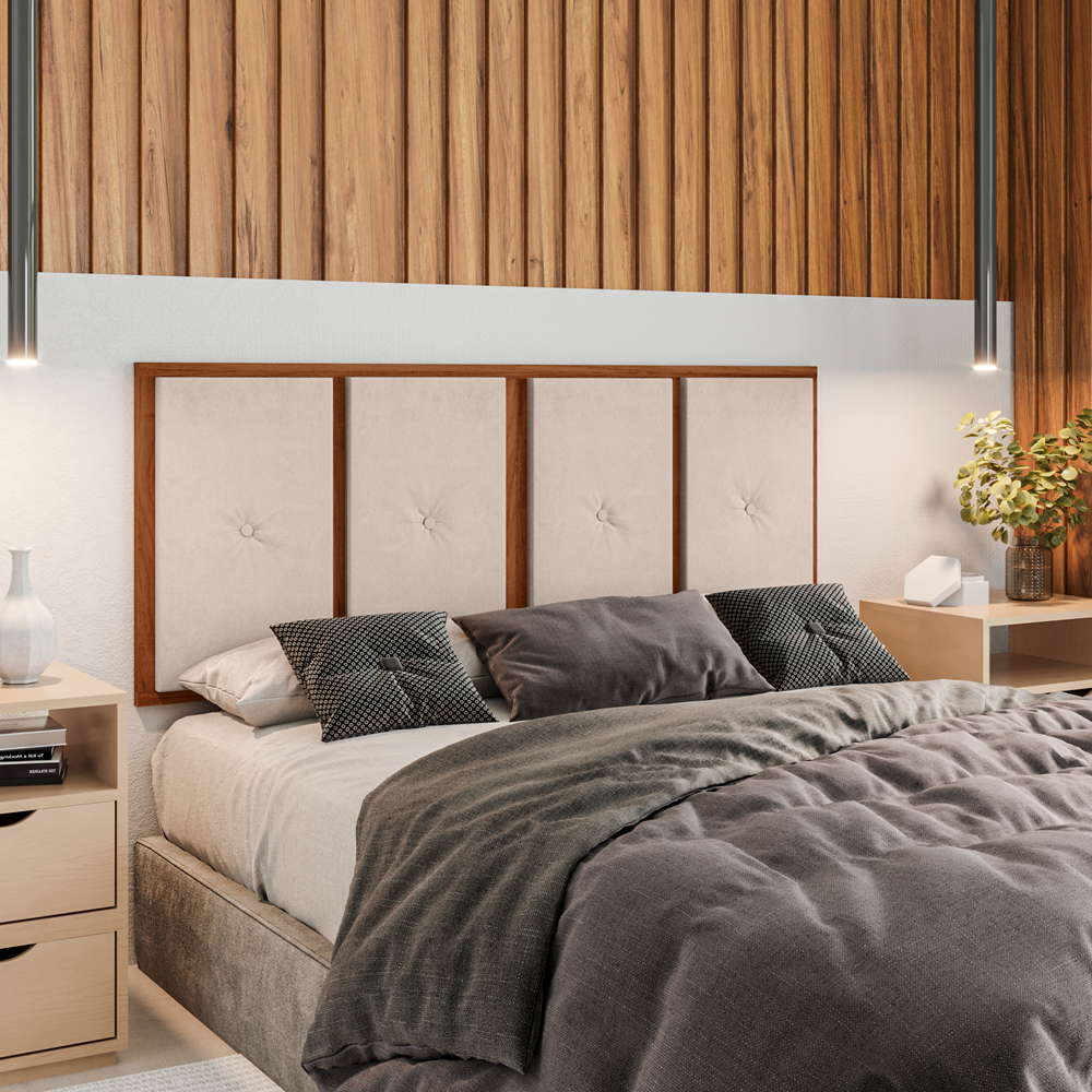 cabeceira de madeira sob medida