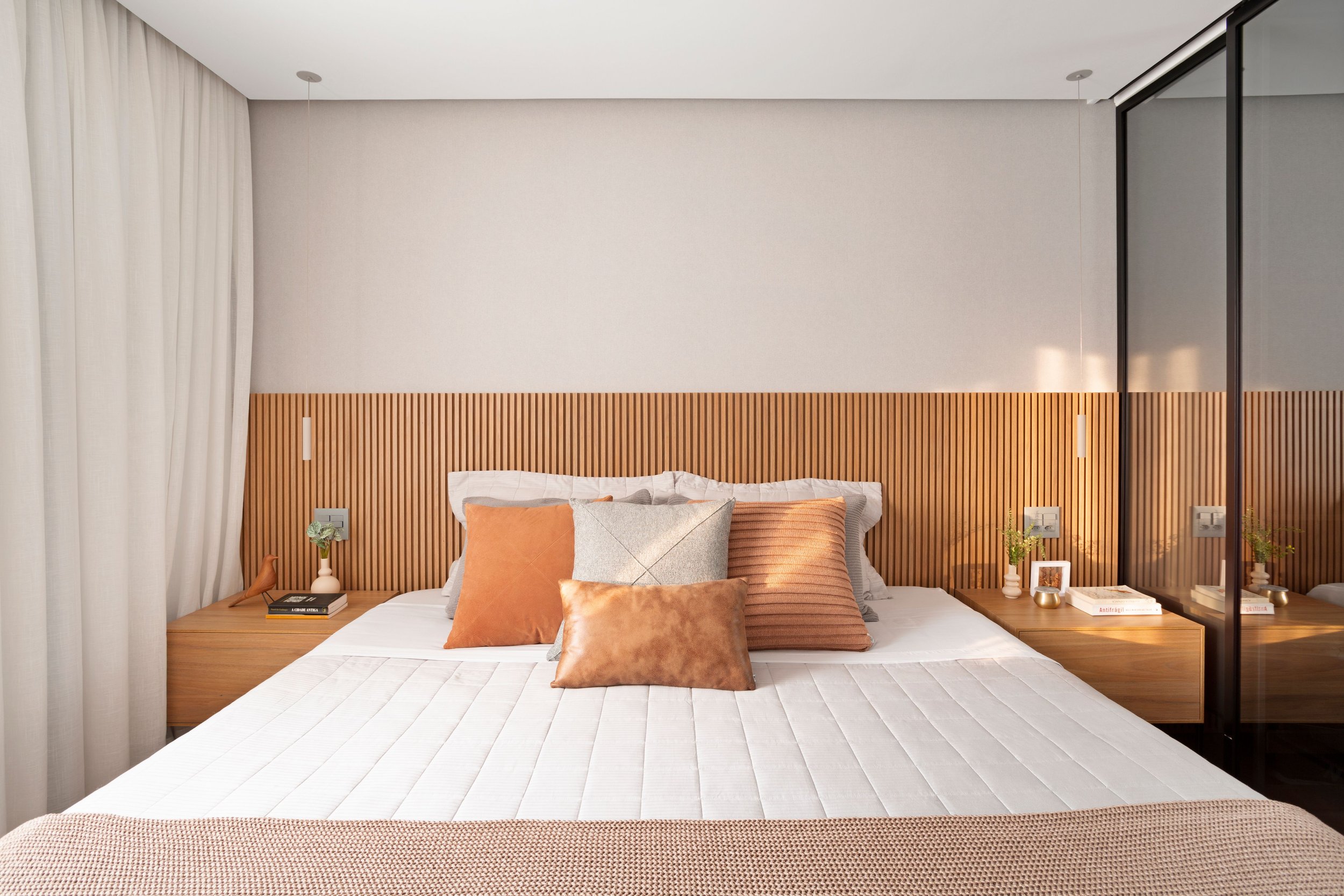 cabeceira de madeira natural