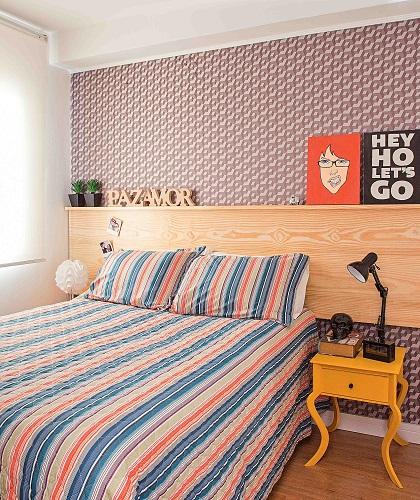 cabeceira de madeira maciça