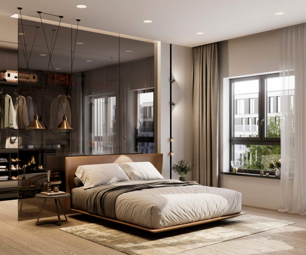 Biombo para dividir quarto e closet