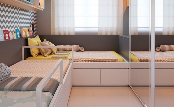 quarto compartilhado irmãos pequeno