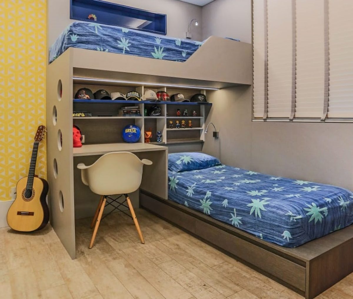 quarto compartilhado irmãos com tema
