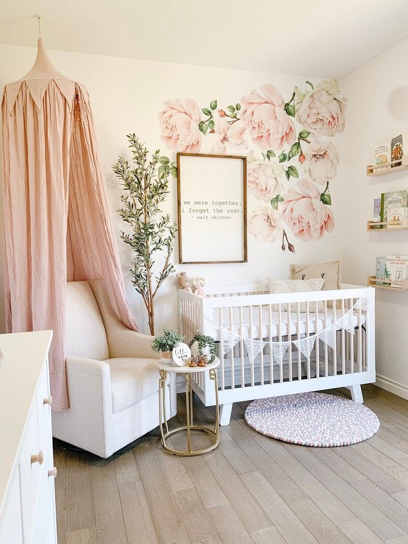 quarto de bebê feminino pequeno