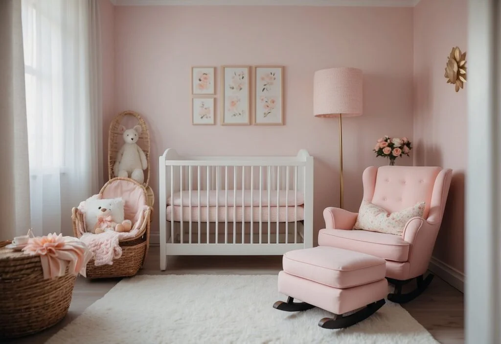 temas para quarto de bebê feminino simples