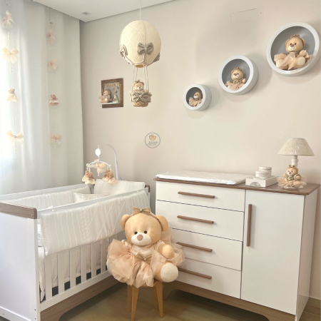 quarto de bebê menina minimalista