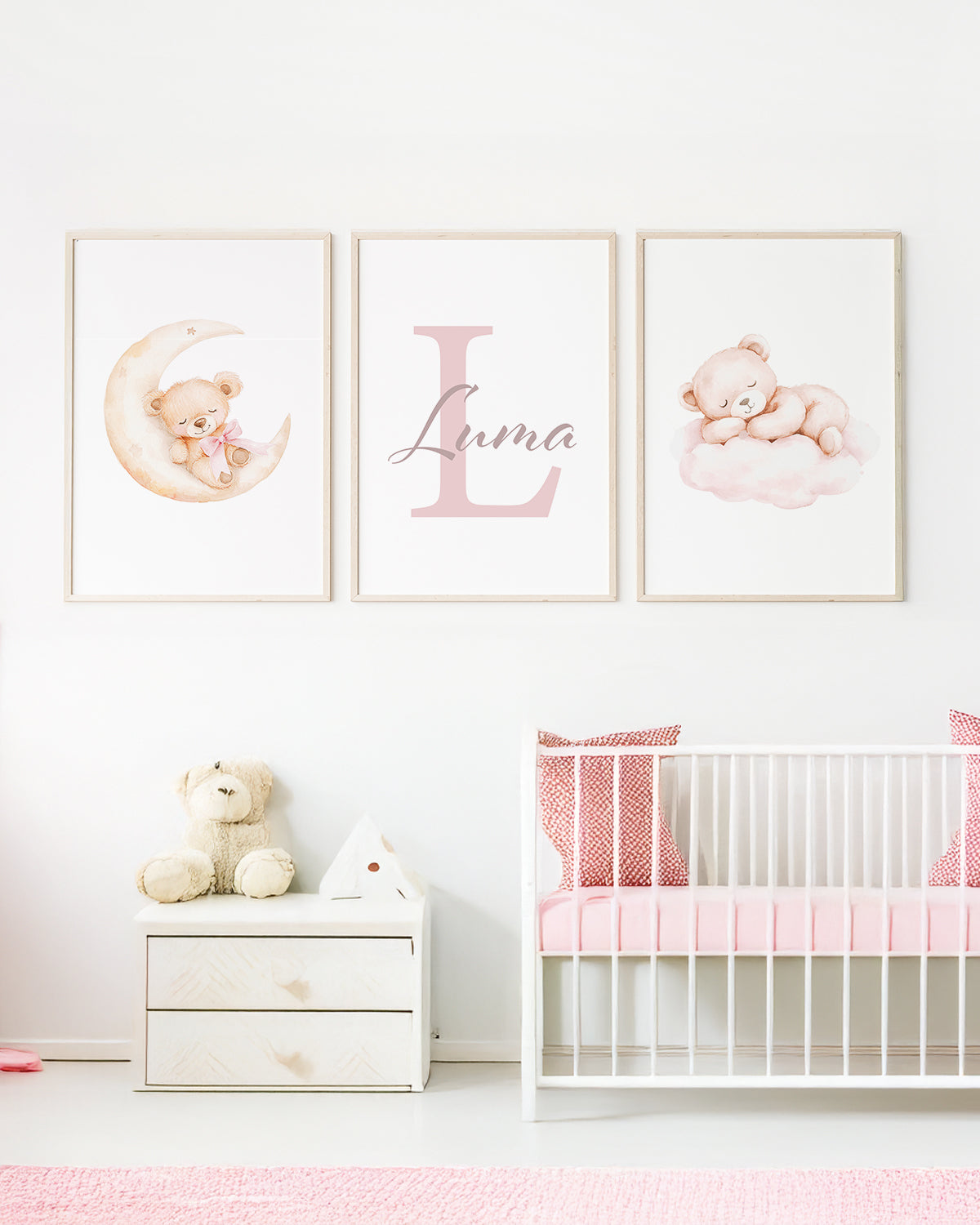 quarto de bebê menina com tema orgânico