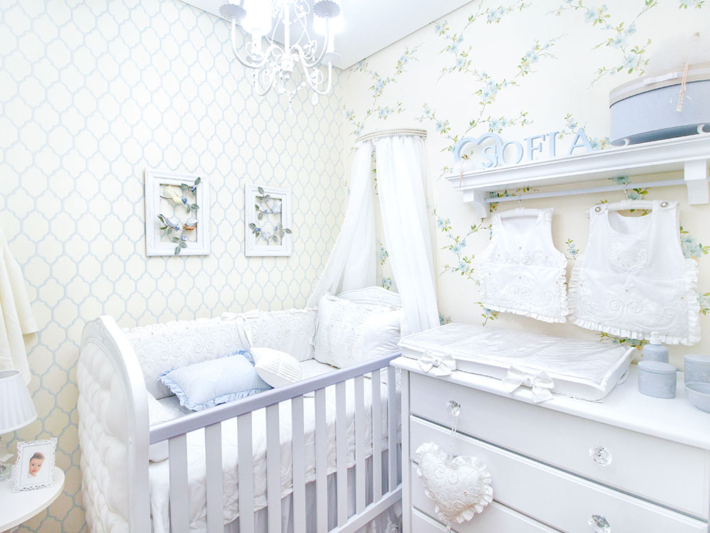 decoração quarto de bebê minimalista