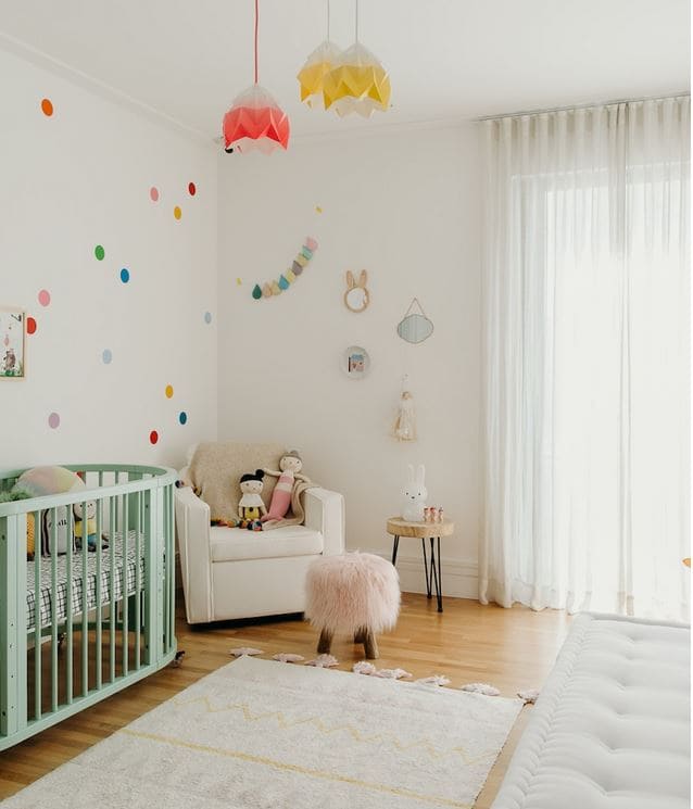 cores para quarto de bebê simples
