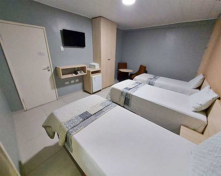 quartos de hotel econômicos e estilosos