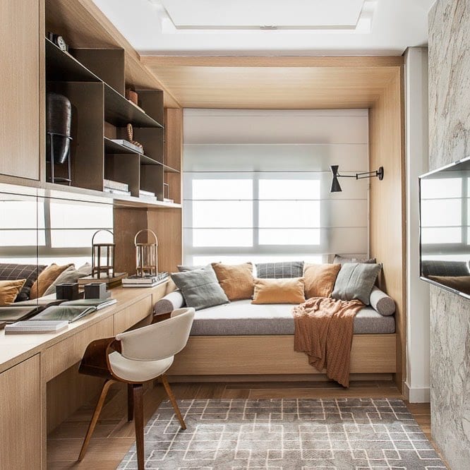 decoracao quarto escritorio com pouco dinheiro