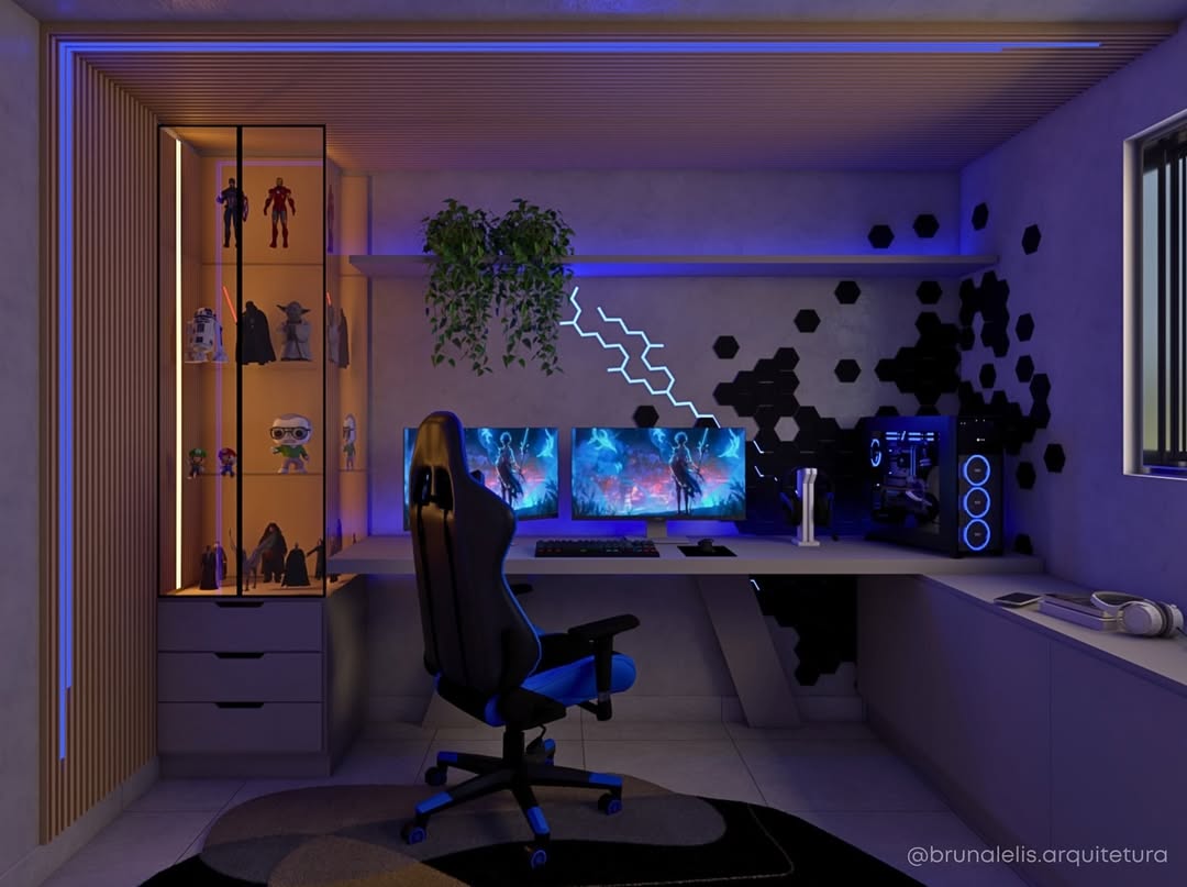 quarto gamer vs escritório gamer qual o melhor