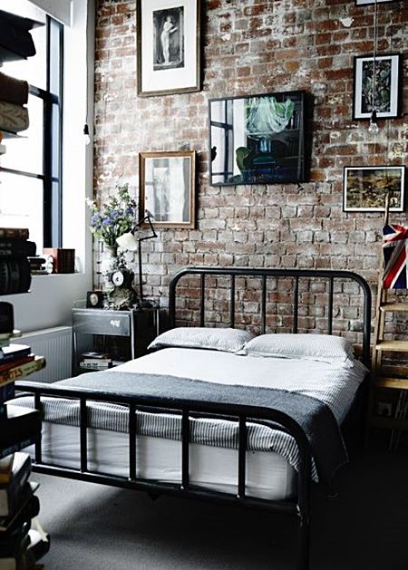 decoração quarto industrial