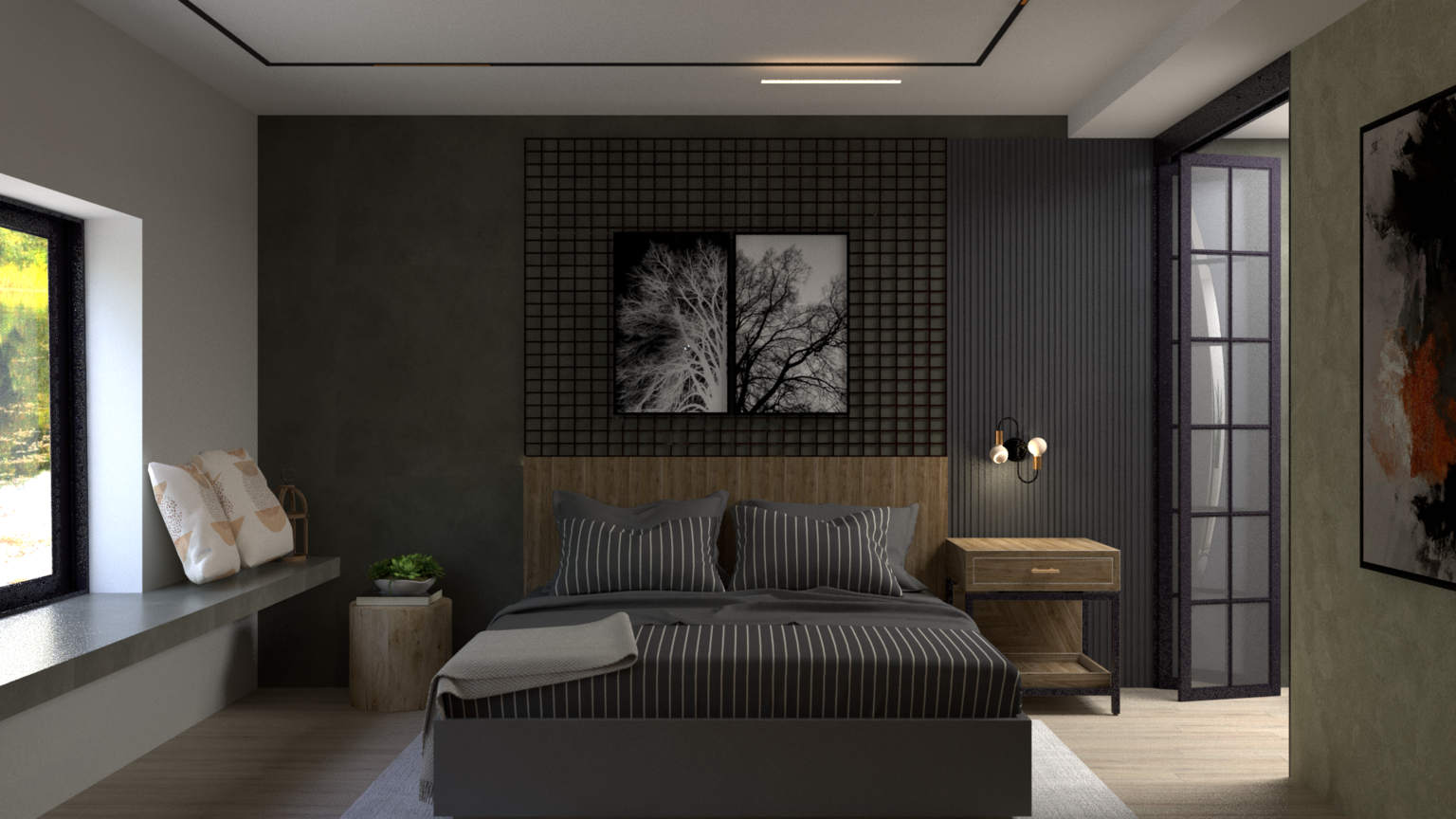 quarto industrial solteiro