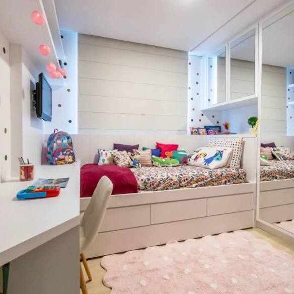 quarto infantil simples com pouco espaço