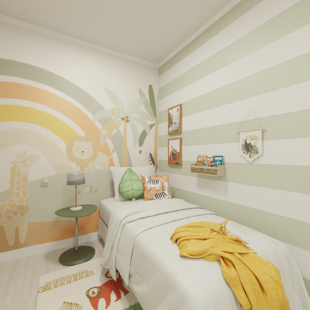 quarto infantil simples para menino