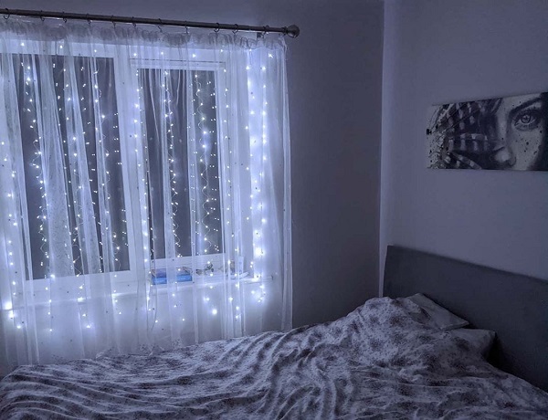 ideias quarto preto com led