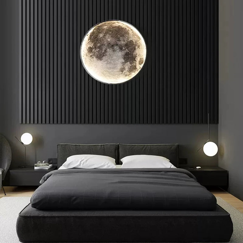 quarto preto estilo hotel de luxo com led