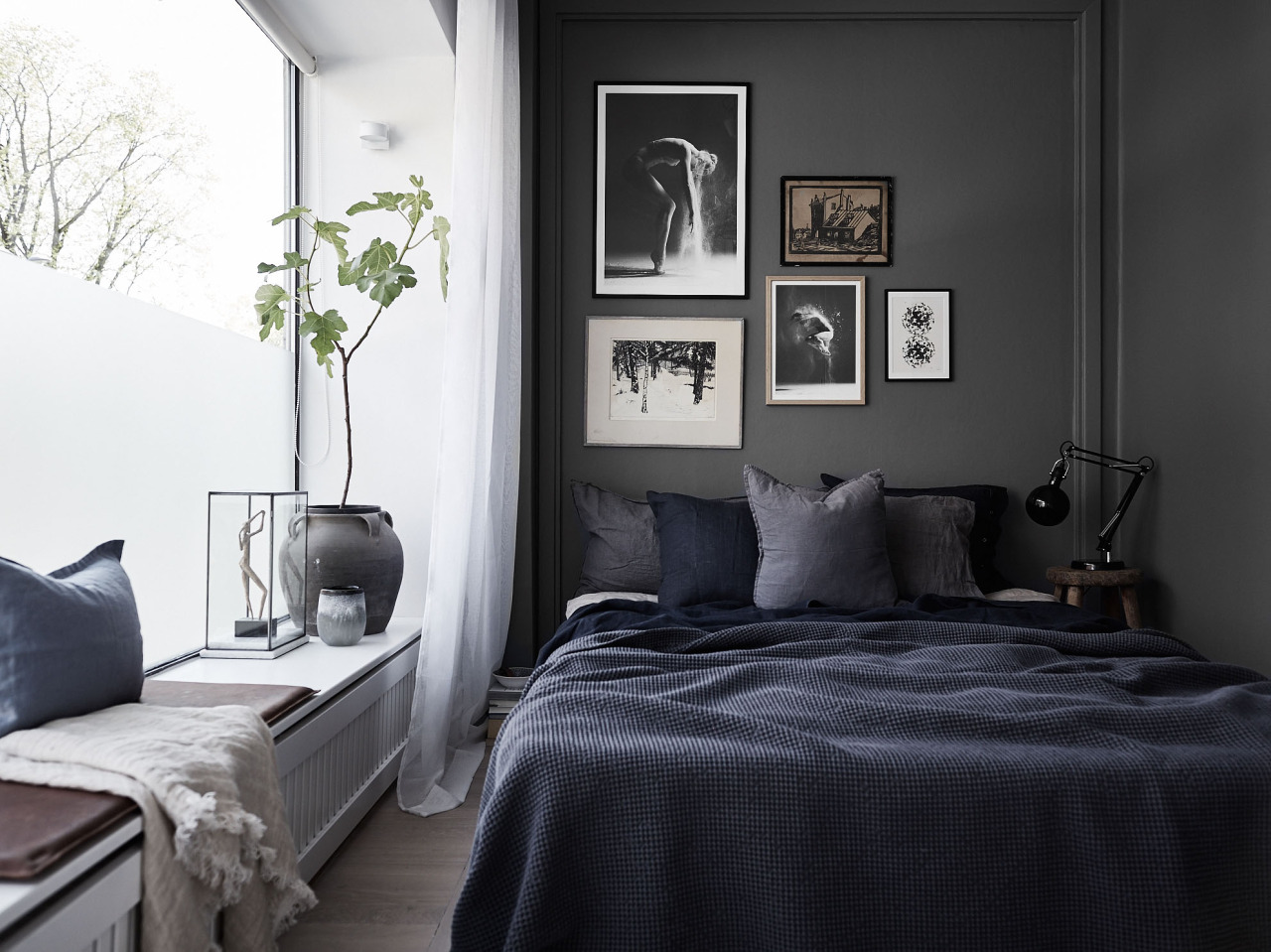 ideias de decoração quarto preto e cinza