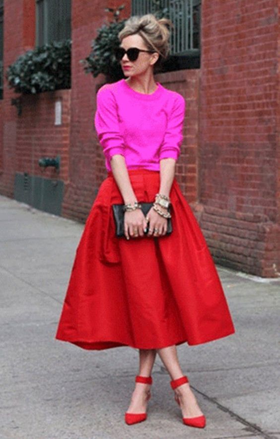 vermelho e tons terrosos combinações