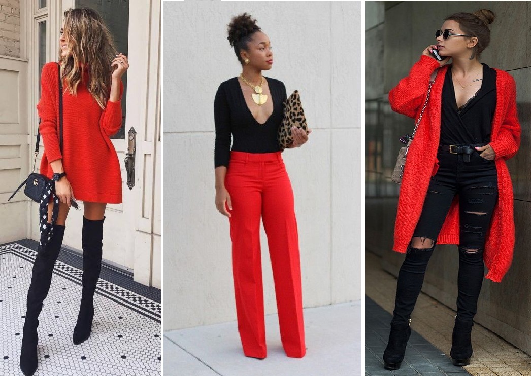 cores que combinam com vermelho na decoração