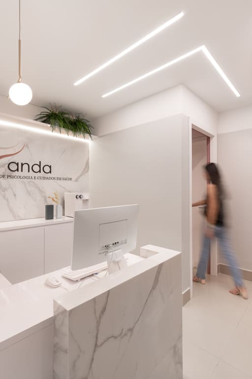decoração recepção consultório médico