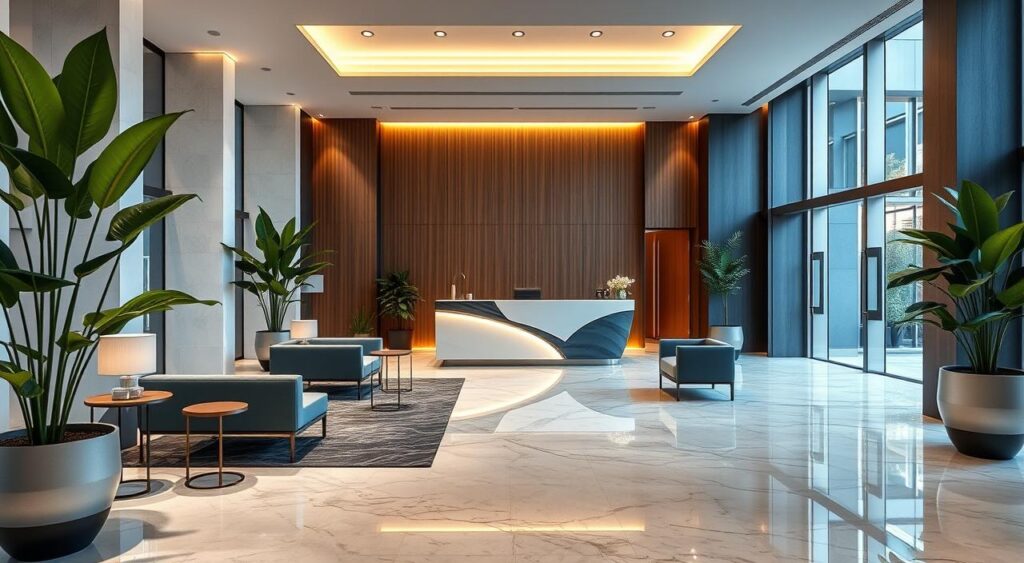 recepção decoração