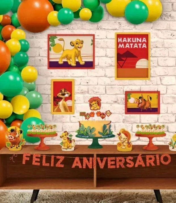 decoração rei leão ou safari qual melhor