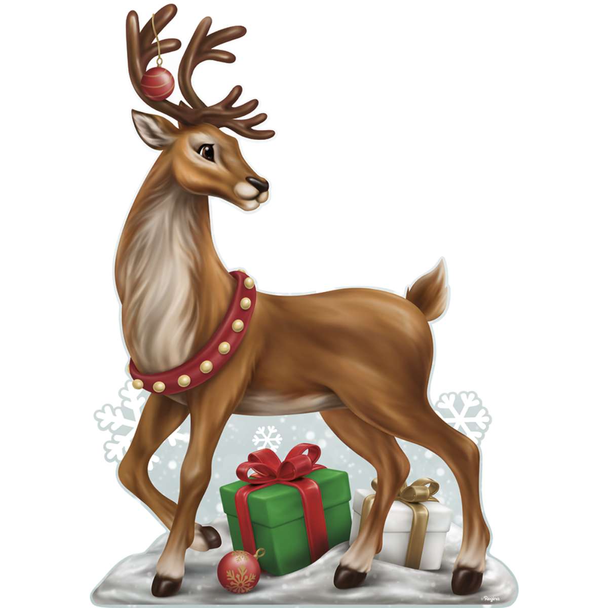 renas de led vs renas de palha para natal