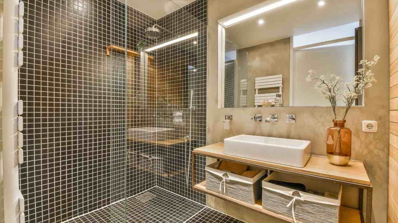 Revestimento box banheiro paginação pequena