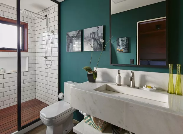 Revestimento box banheiro porcelanato amadeirado