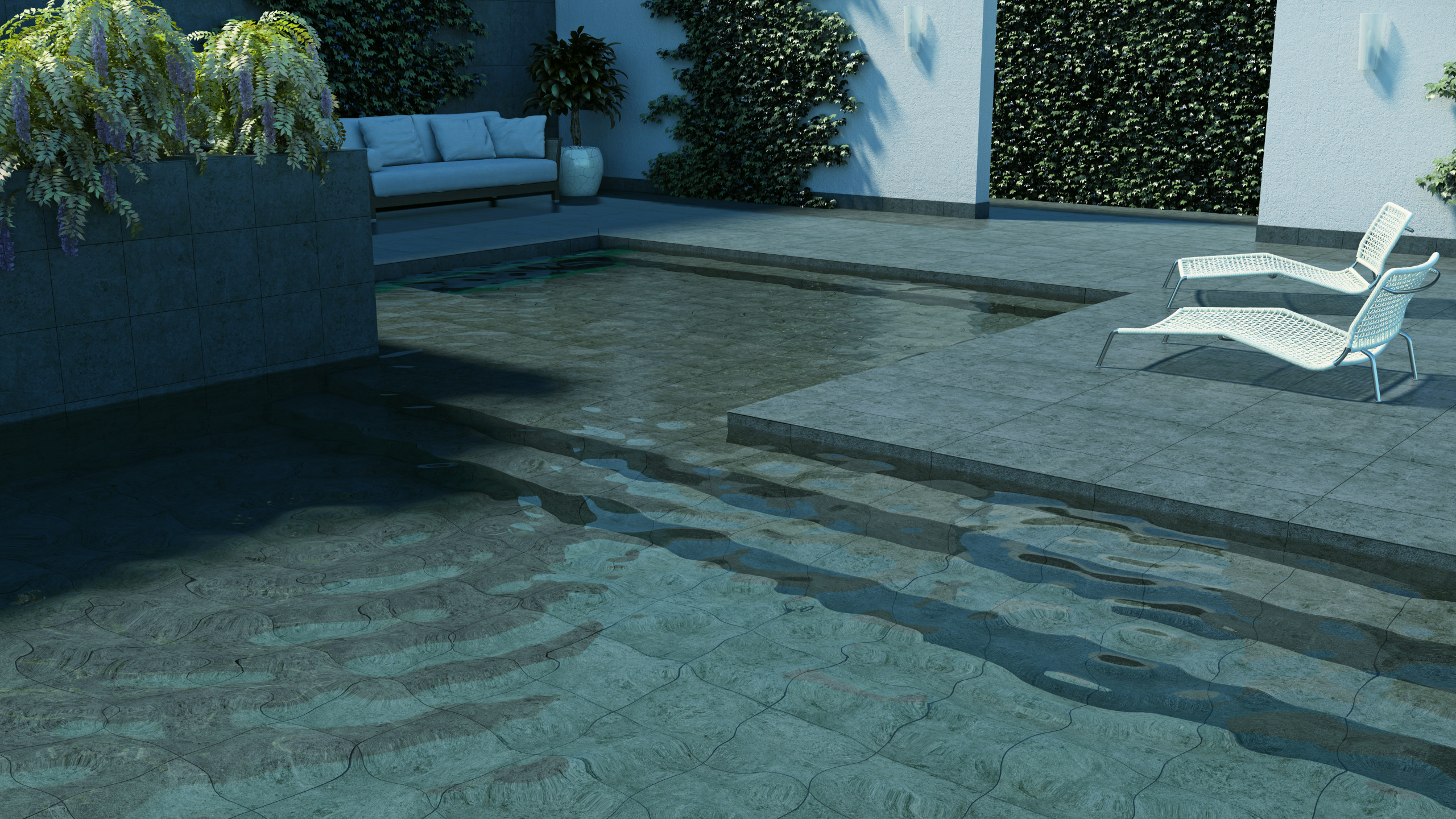 borda infinita piscina