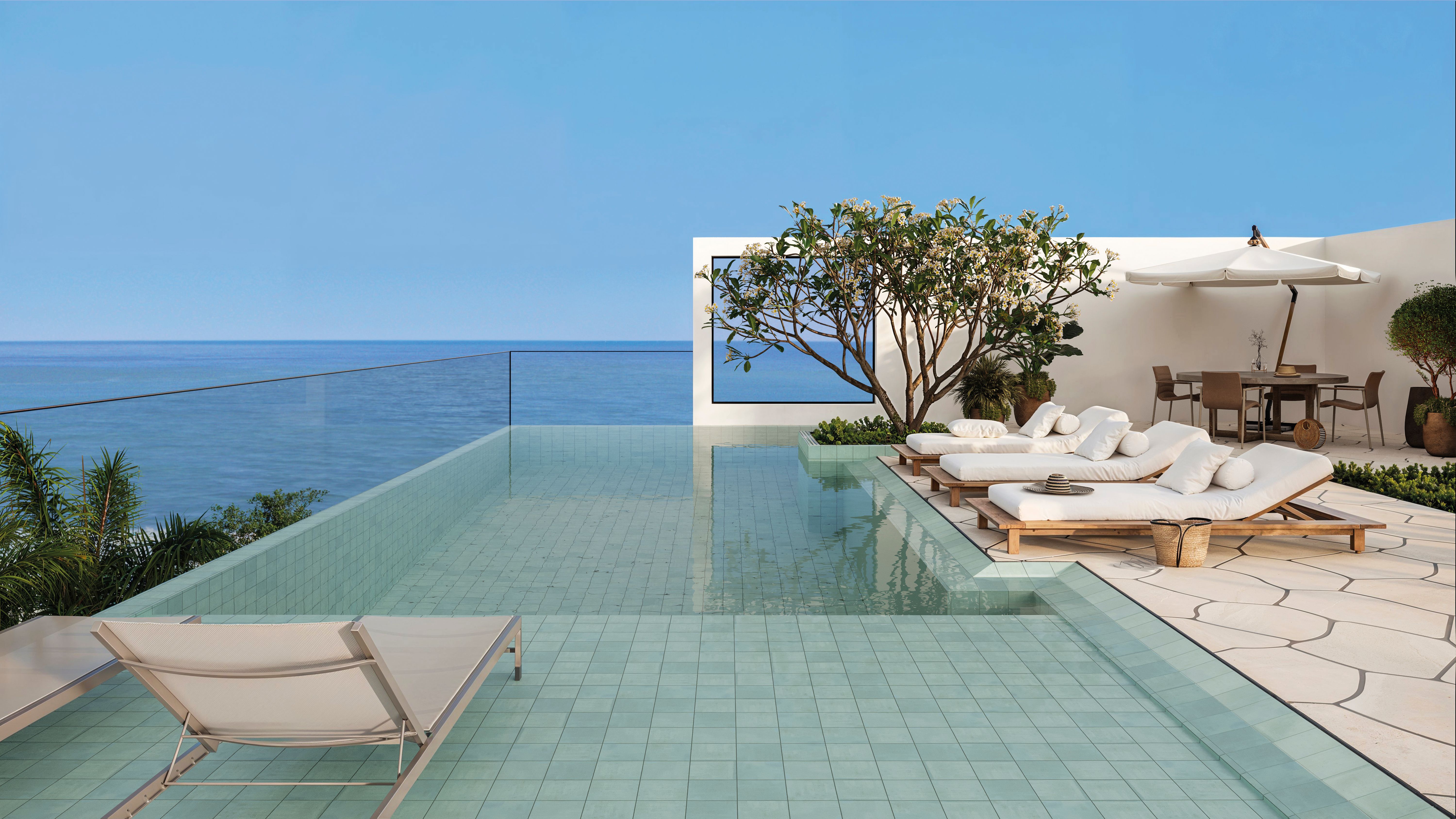 revestimento piscina pedra hijau
