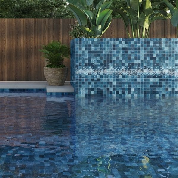 revestimento piscina preta